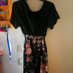 Dress Amazon 3x Black/Floral